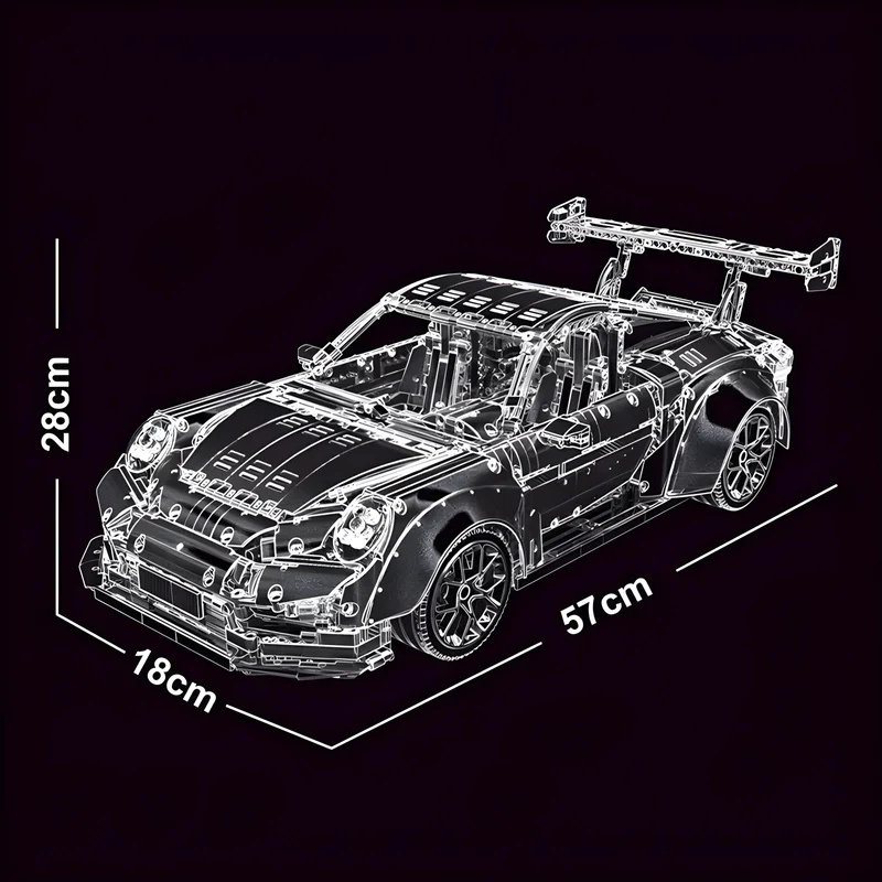 Porsche 911 GT2 RS Technic | 3.389 PCS – 1:8 Scale Model