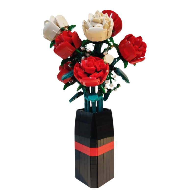 Rose Vase Building Set | 818 PCS