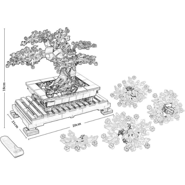 Bonsai Building Set | 878 PCS
