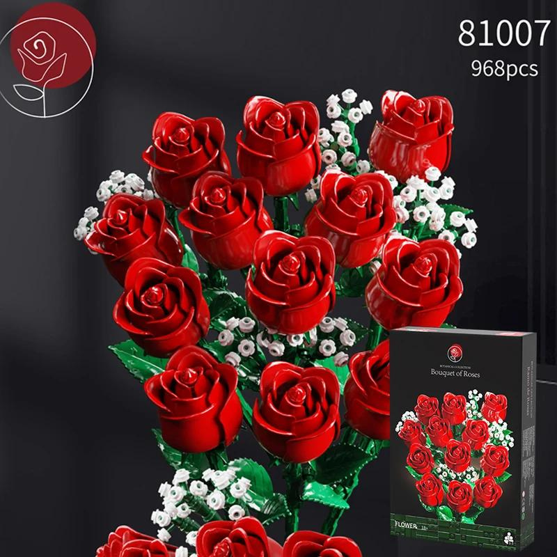 Rose Bouquet Building Set | 968 PCS