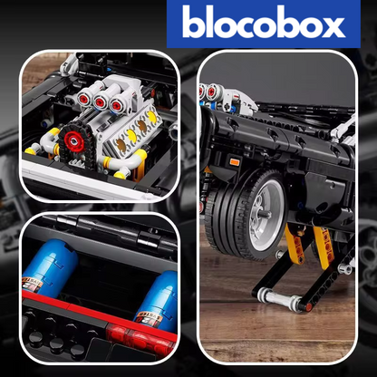 Dom's 1970 Dodge Charger Technic | 1077 PCS – Fast & Furious Edition