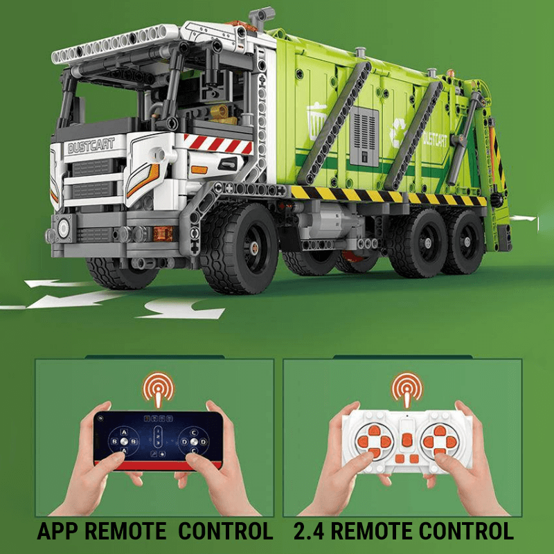 Compression Garbage Truck 1467pcs