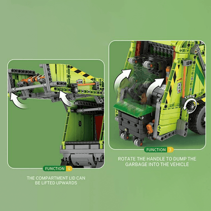 Compression Garbage Truck 1467pcs