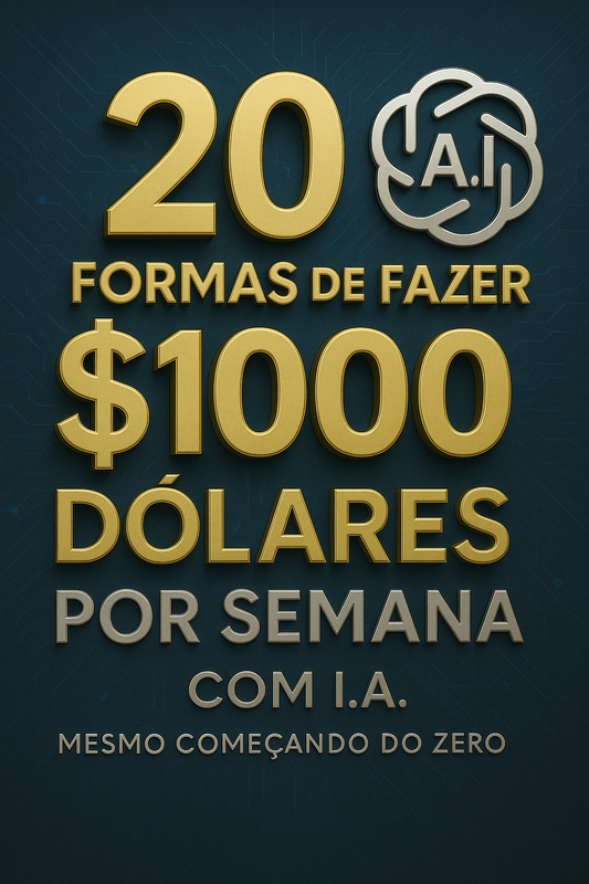 20 Formas de Fazer $1.000 Dólares Por Semana com Inteligência Artificial