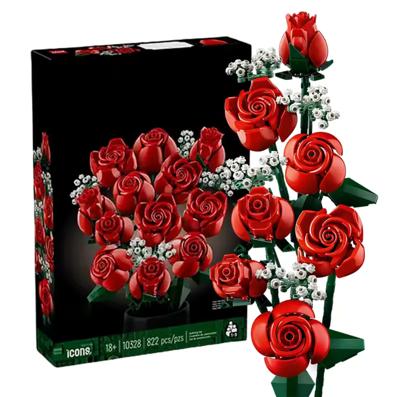 Rose Bouquet Building Set | 968 PCS