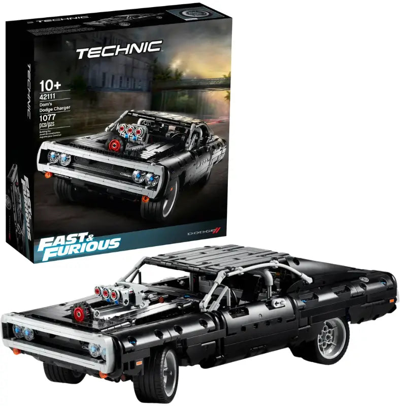 Dom's 1970 Dodge Charger Technic | 1077 PCS – Fast & Furious Edition