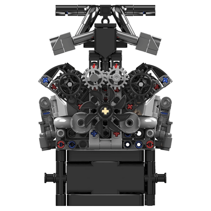 Motorised British Luxury V12 Engine 732pcs