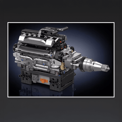 Motorised British Luxury V12 Engine 732pcs