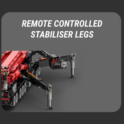 Red Edition Remote Controlled Crane 9176pcs