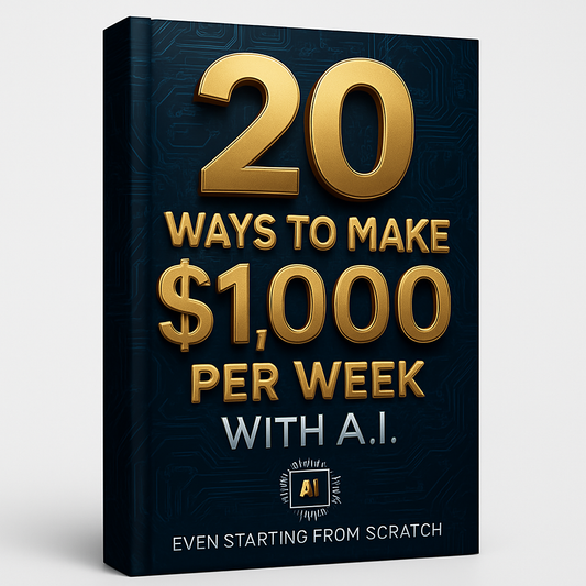 20 Ways To Make $1.000 Per Week With A.I.