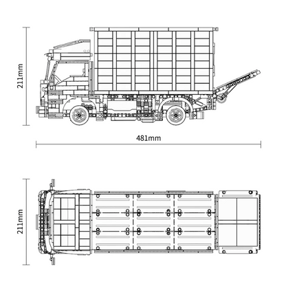 Remote Controlled Delivery Truck 1754pcs